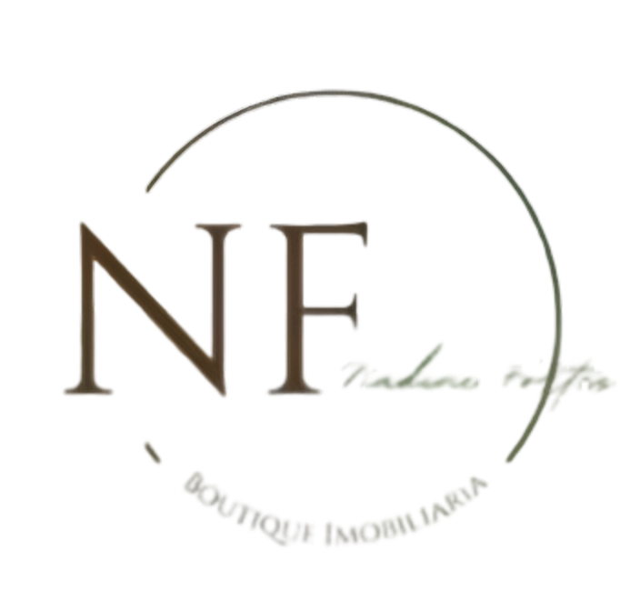 Logótipo oficial da NF Boutique Imobiliária - Especialistas em Imobiliário de Luxo.